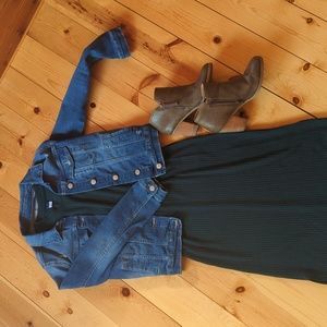 Long Sleeve Maxi Dress - Green